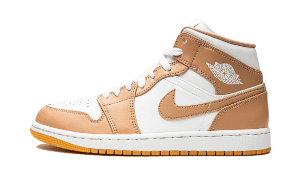 Restock Air Jordan 1 Mid Hamp Tan Hvit
