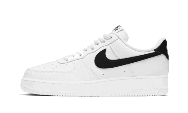 Nike Air Force 1 Low 07 Hvit Svart Rullesteinsskinn Restock